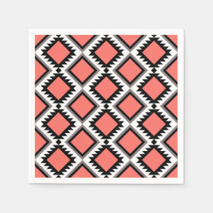Aztec pattern napkin
