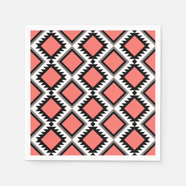 Aztec pattern napkin (Front)