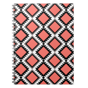 Aztec pattern notebook