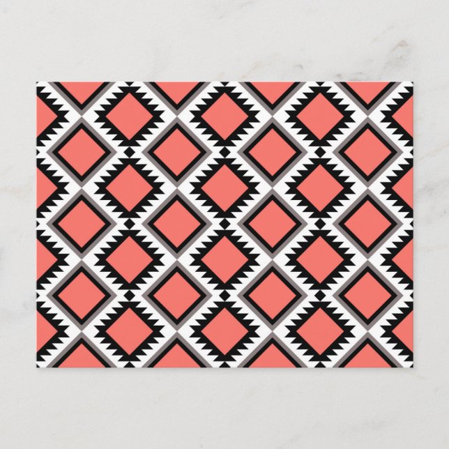 Aztec pattern postcard (Front)