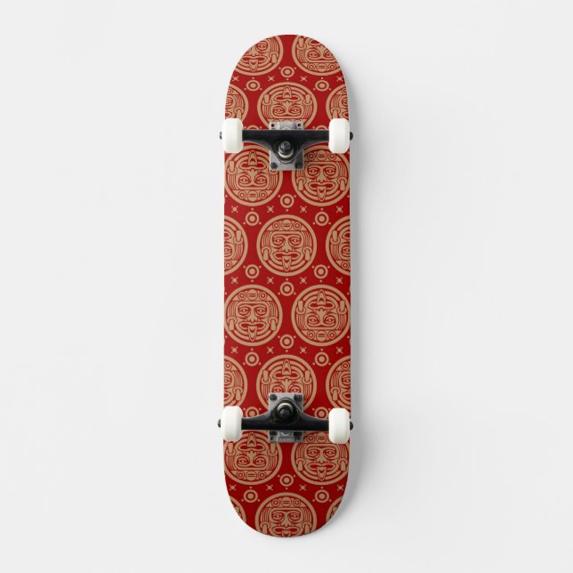 Aztec Pattern Skateboard (Front)