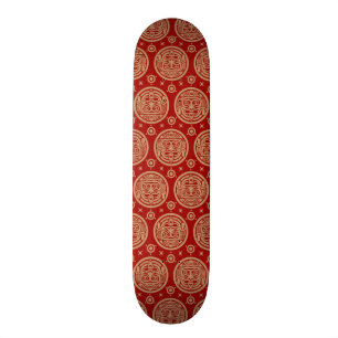 Aztec Pattern Skateboard