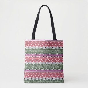 Aztec pattern, stripes . tote bag