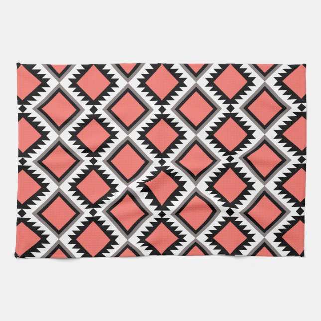 Aztec pattern tea towel (Horizontal)