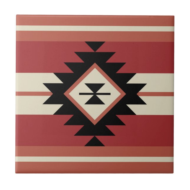 Aztec pattern tile (Front)