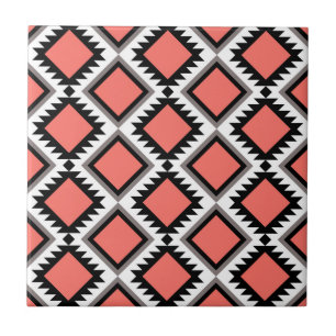Aztec pattern tile