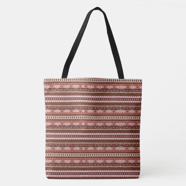 Aztec Pattern Tote (Front)