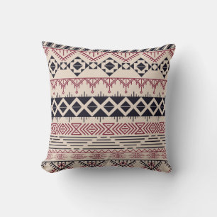 Aztec pattern. Vintage tribal background Cushion