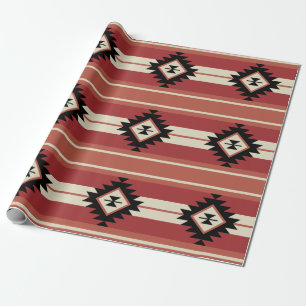 Aztec pattern wrapping paper