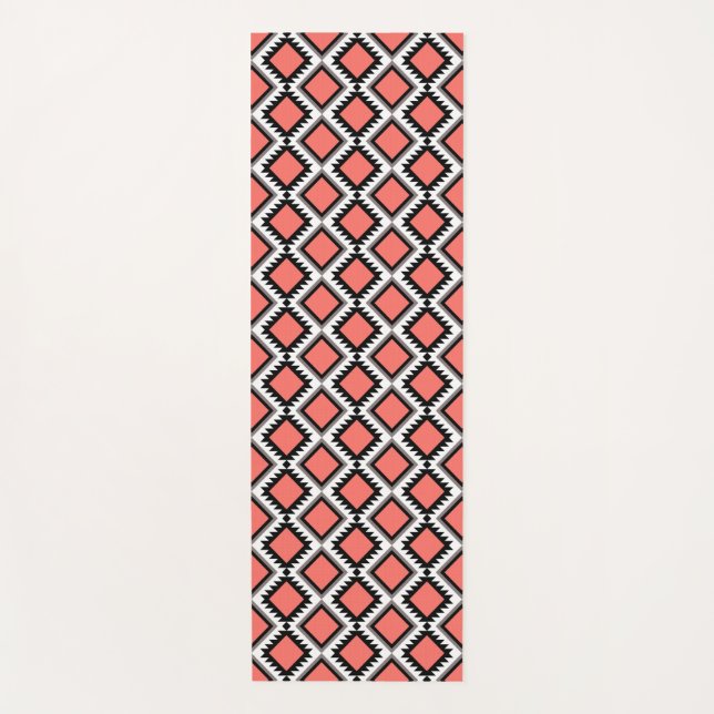 Aztec pattern yoga mat (Front)