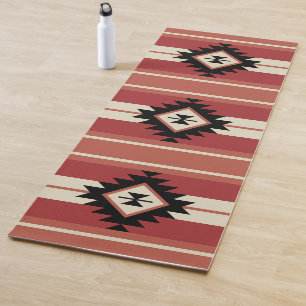 Aztec pattern yoga mat