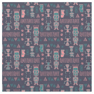Aztec Pink, and Aqua  Fabric