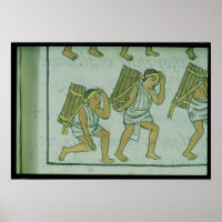 Aztec porters, from the 'Florentine Codex'