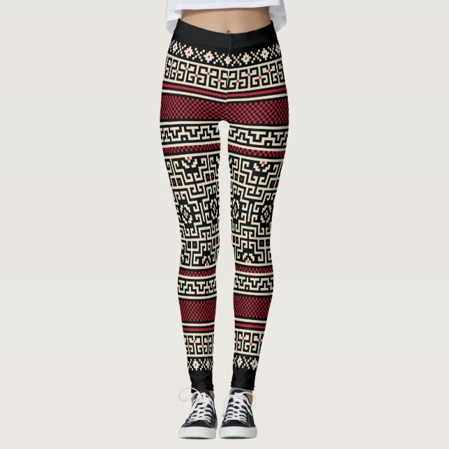 Aztec Print Women's Leggings (Front)