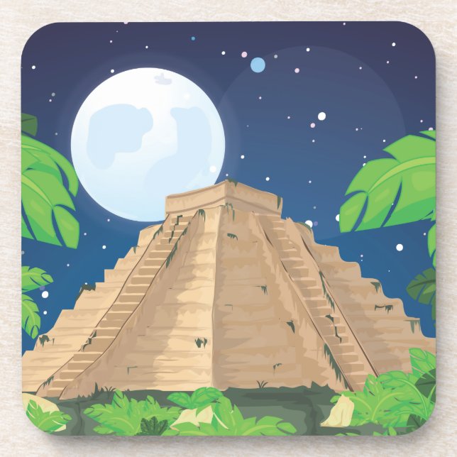 Aztec Pyramid Coaster (Front)