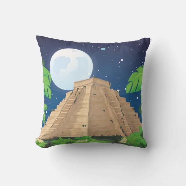 Aztec Pyramid Cushion (Front)