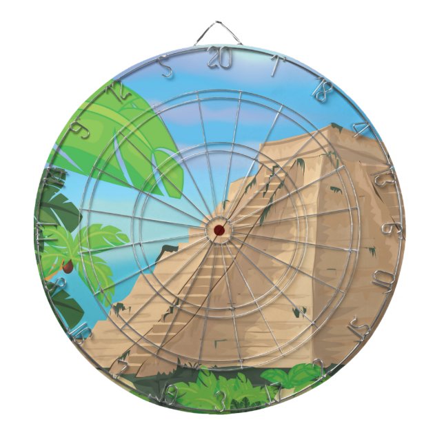 Aztec Pyramid Dartboard (Front)
