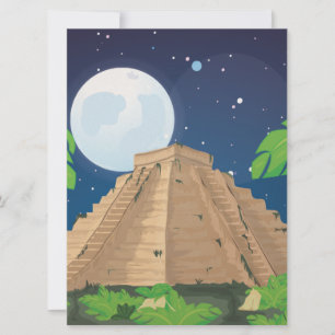 Aztec Pyramid Invitation