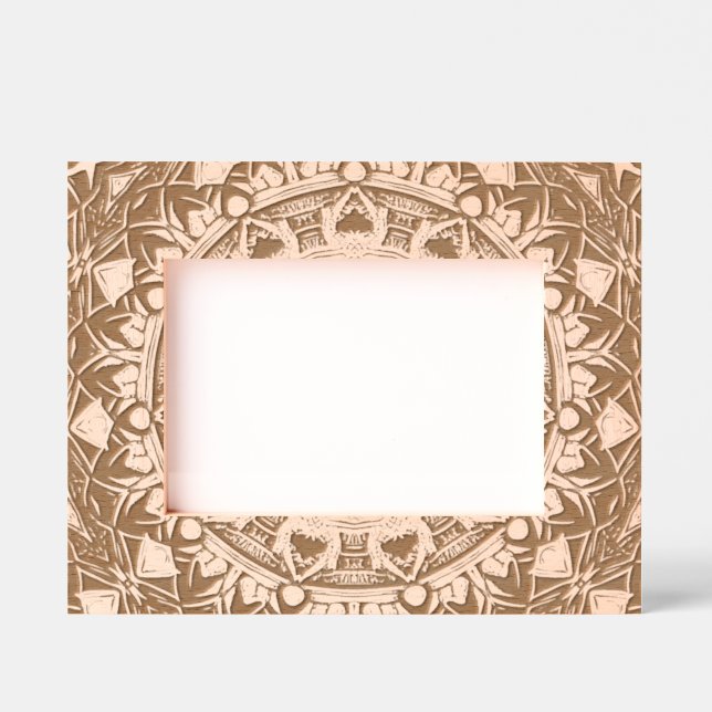 Aztec Relic Etched Wooden Frame (Front)