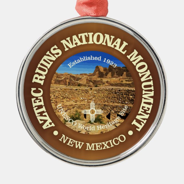 Aztec Ruins (NM) Metal Tree Decoration (Front)