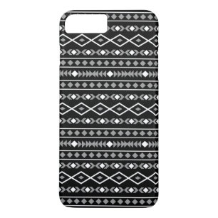 Aztec Shapes Pattern Grey White Black iPhone 8 Plus/7 Plus Case
