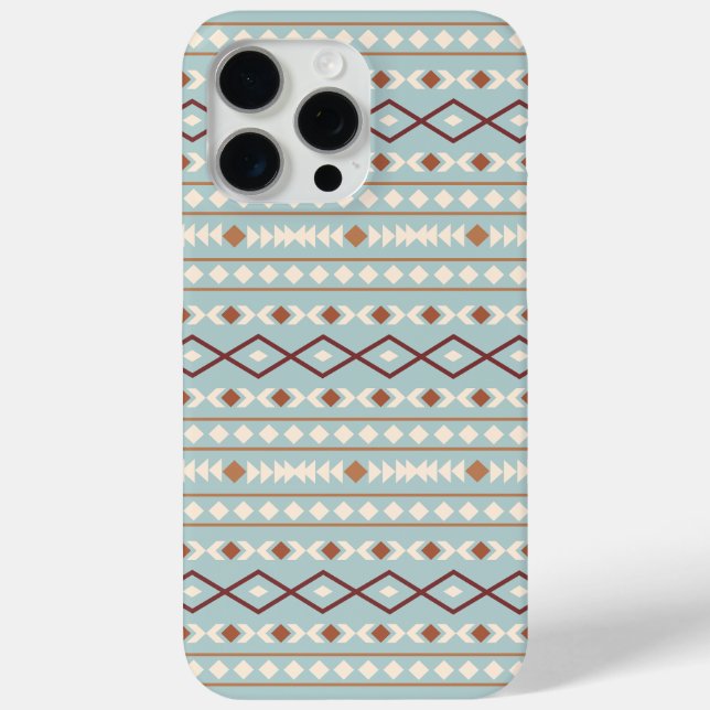 Aztec Shapes Pattern Rusts Cream Teal-Blue Case-Mate iPhone Case (Back)