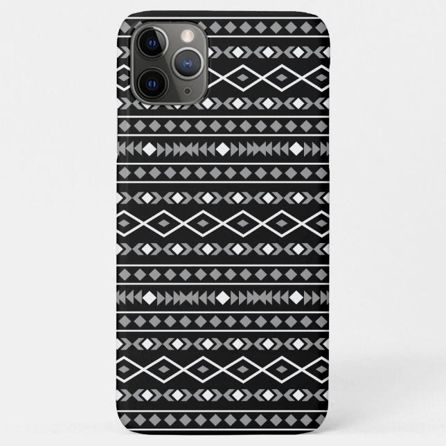 Aztec Shapes Pattern White Grey Black Case-Mate iPhone Case (Back)