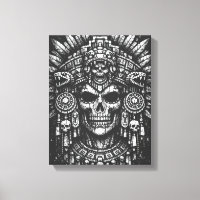 Aztec Skull Headdress by BurnsInHell