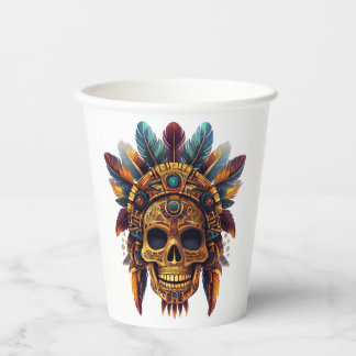 Aztec Skull Relic Paper Cups