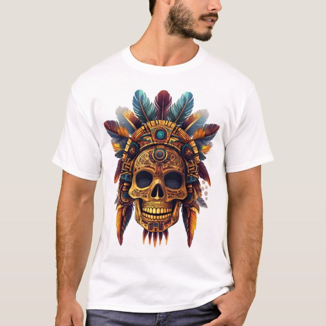 Aztec Skull Relic T-Shirt (Front)