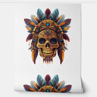 Aztec Skull Relic Wallpaper
