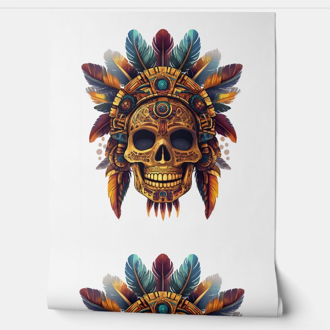 Aztec Skull Relic Wallpaper (Unrolling)