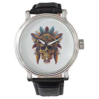 Aztec Skull Relic Watch
