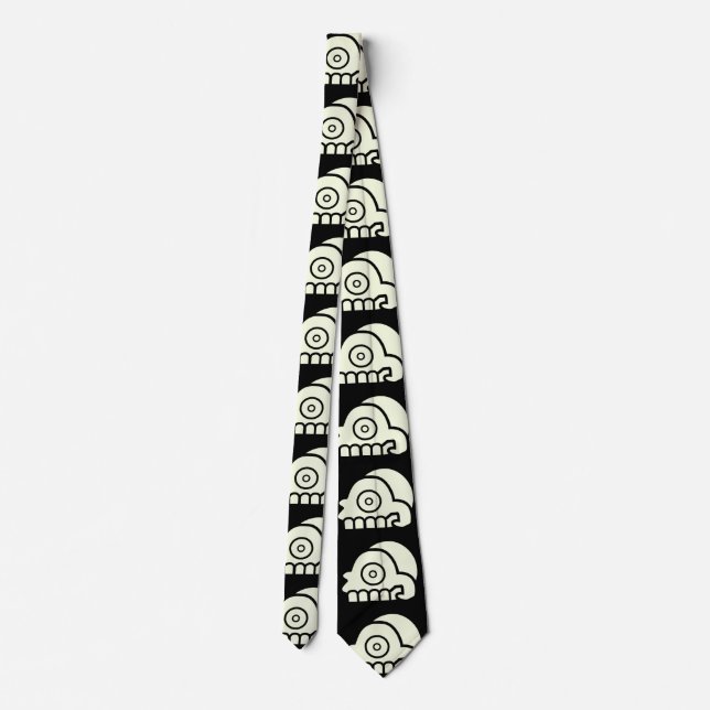 Aztec Skull Tie (Back)