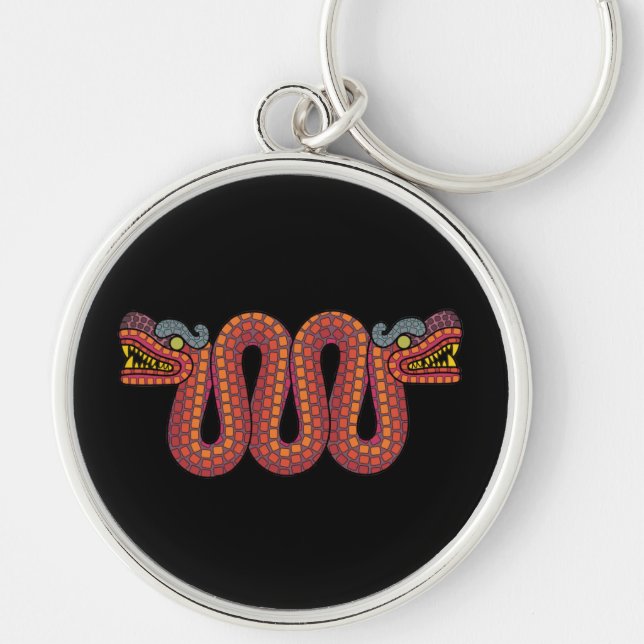 Aztec snake key ring (Front)