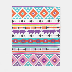 Aztec South West Pattern Fleece Blanket
