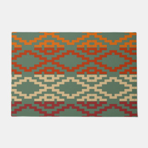 Aztec Southwestern Tribal Diamonds Doormat