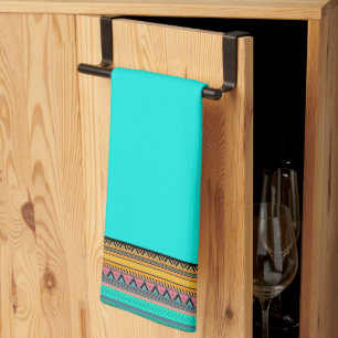 Aztec stripes kitchen towel