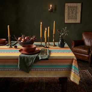 Aztec stripes tablecloth