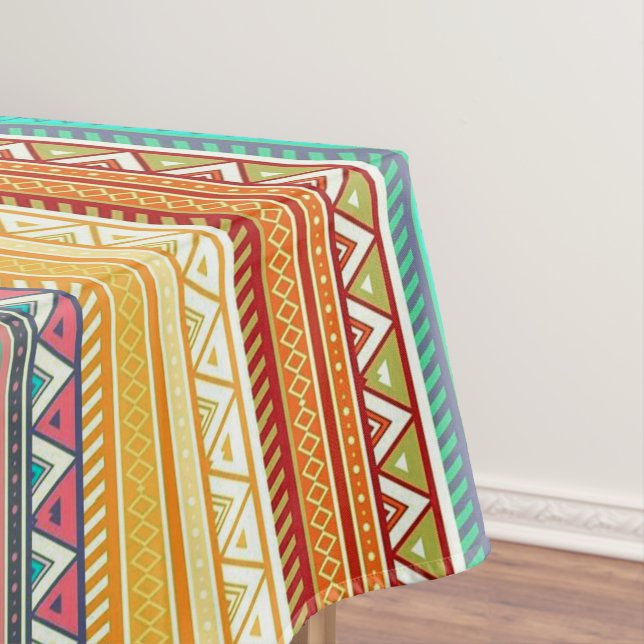 Aztec stripes tablecloth (In Situ)
