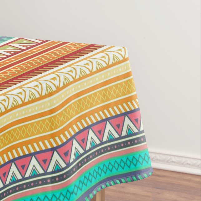 Aztec stripes tablecloth (In Situ)