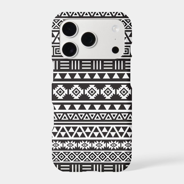 Aztec Style Pattern – Monochrome (Back)