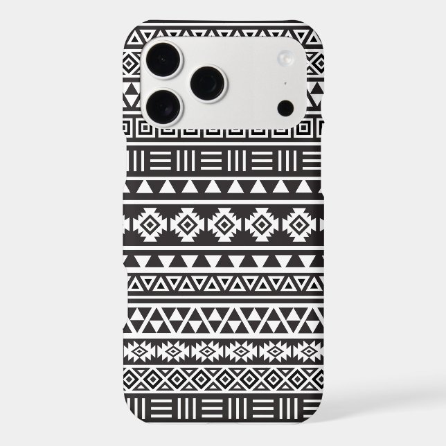 Aztec Style Pattern – Monochrome (Back)