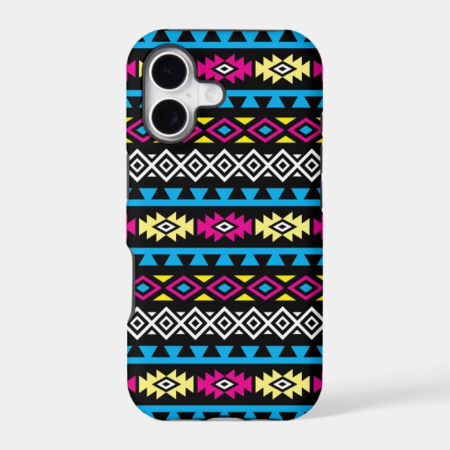 Aztec Stylised Big Pattern II CMYBW (Back)