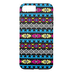 Aztec Stylised Big Pattern II CMYBW iPhone 8 Plus/7 Plus Case