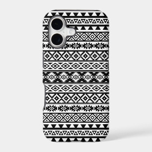 Aztec Stylized Pattern Black & White