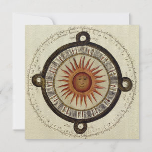 Aztec Sun Card - Invitation