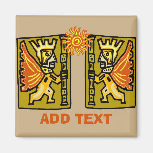 Aztec Sun, edit text, Magnet