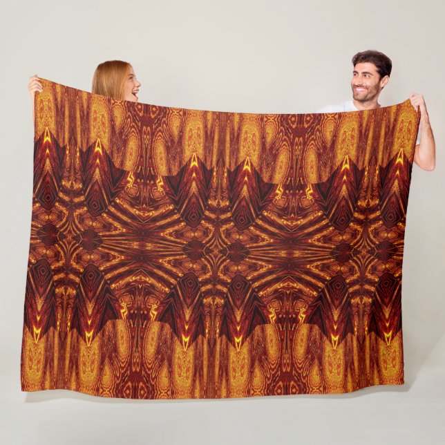 Aztec Sun Fire 66 Fleece Blanket (In Situ)