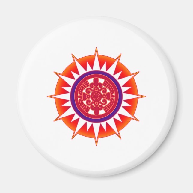Aztec Sun Magnet (Front)
